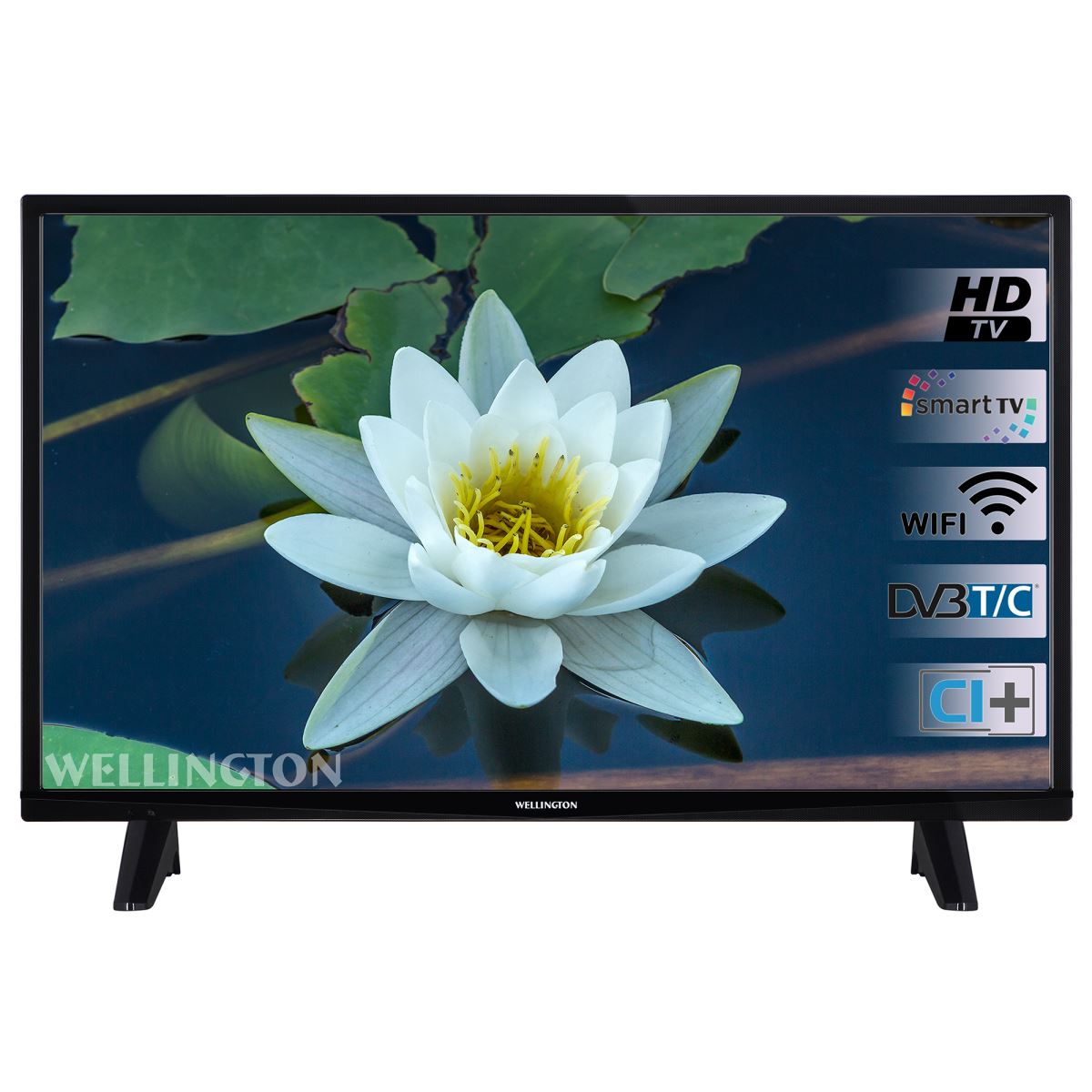 Televizor LED Wellington WL39HD471SW, 99 cm, Smart TV, Rezolutie HD, Wi-Fi, Hotel Mode, Negru