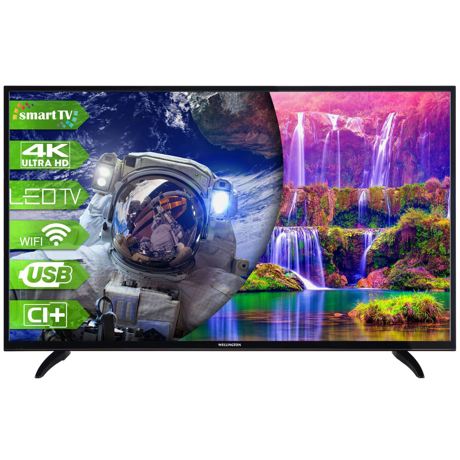 Televizor LED Wellington WL49UHDV296SW, 124 cm, Smart TV, 4K Ultra HD, Wi-Fi, Netflix, Negru