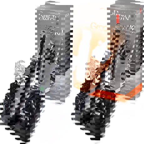 Set de ingrijire personala Remington Groom Kit PG6130, Autonomie 40 minute (max.), 10 accesorii, Negru