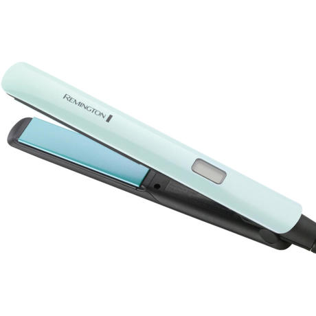 Placa de indreptat parul Remington Shine Therapy S8500, 230°C, Display LCD, 9 setări de temperatură, Alb