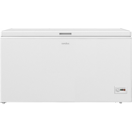 Lada frigorifica Arctic AMO47P40, Statica, 451 l, Clasa E, Fast Freezing, 2 cosuri metalice, Alb
