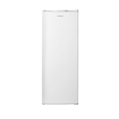 Congelator vertical Daewoo,DFS-168DLFW,  Static, 168L, 4 sertare + 1 raft, Clasa F, L 55 cm, H 142.5 cm, Alb
