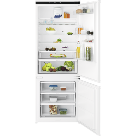 Combina frigorifica incorporabila Electrolux ECB7TE70S, 376 l, NoFrost, Control electronic, 189 cm, L 70 cm, Clasa E