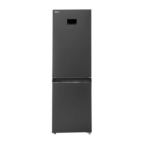 Combina frigorifica Toshiba GR-RB449WE-PMJ, clasa energetica E, volum net total 338 litri, no frost, afisaj LED, control electronic al temperaturii, iluminare interior LED, culoare morandi grey