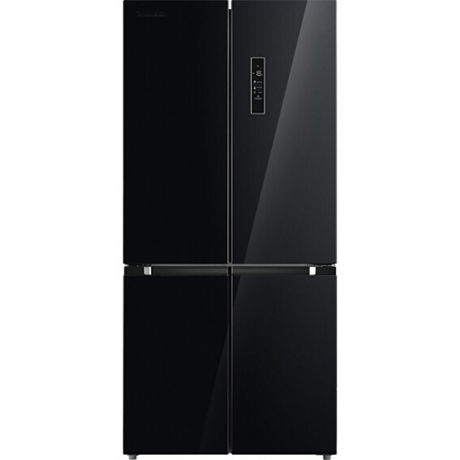 Frigider side by side Toshiba GR-RF610WE-PGS, clasa energetica F, volum net total 511 litri, NoFrost, PureBio, AlloyCooling, Dual cooling, Origin Inverter, Max-Humid Fresh, design Balck Glass
