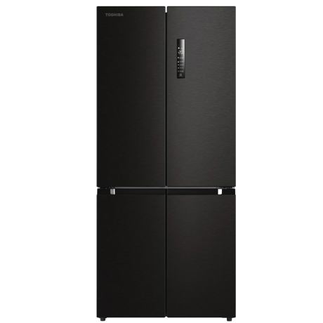 Frigider side by side Toshiba GR-RF610WE-PMS, clasa energetica F, volum net total 511 litri, NoFrost, PureBio, AlloyCooling, Dual cooling, Origin Inverter, Max-Humid Fresh, design Morandi Grey