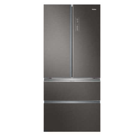 Combina frigorifica Haier HB18FGSAAA , French Door, 4 usi, compresor inverter, clasa E, Total No Frost (air surround), 539 L, H 190 cm, Sistem Antibacterian, Humidity Control, Fresher Sensors, Fresher Pad, display LED extern, Super Cooling, Super Free