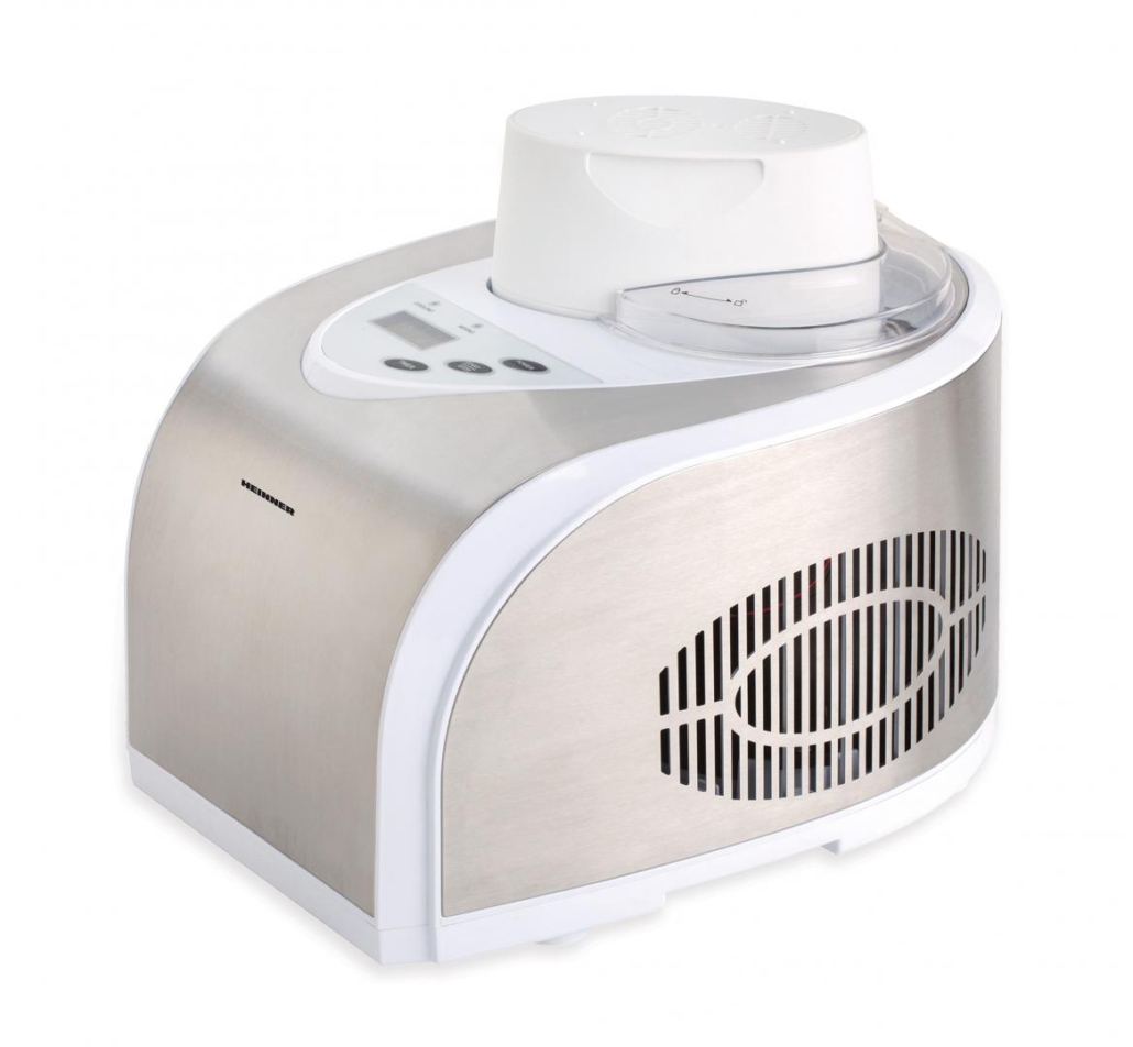 Aparat de facut inghetata Heinner HICM-150S, 150 W, Bol 1.5l, Display LED, Timer, Argintiu