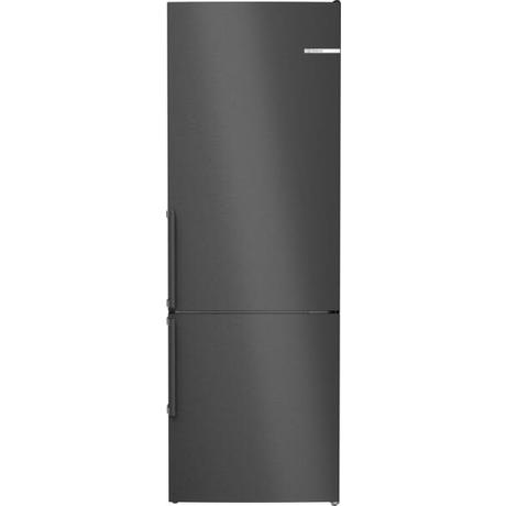 Combina frigorifica Bosch KGN49OXBT, 440 l, No Frost, Multi Airflow, VitaFresh, PerfectFit, Iluminare LED, Clasa B, H 203 cm, Inox Negru antimprenta