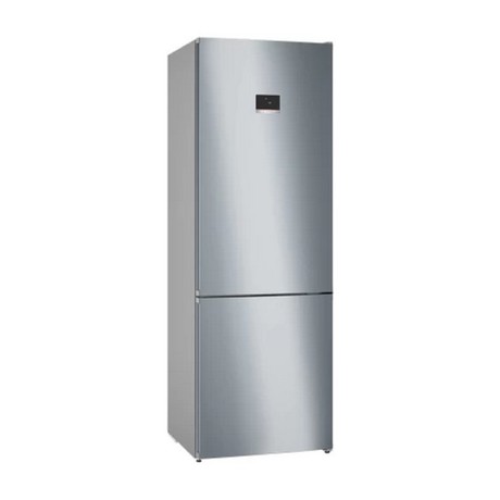 Combina frigorifica Bosch KGN49XID0U, No Frost, 430 L, Mod Vacanta, Alarma, Usi reversibile, H 203 cm, Inox