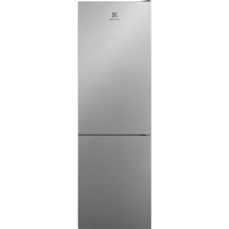 Combina frigorifica Electrolux LNT5ME32U1, 330 l, No Frost, Control electronic, Multi Flow, Iluminare LED, Clasa E, H 186 cm, Gri + aspect inox tratat antiamprentă