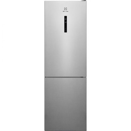 Combina frigorifica Electrolux LNT7ME32X3, 330 l, No Frost, Afisaj LCD, CustomFlex, Multi Flow, Iluminare LED, Clasa E, H 186 cm, Inox antiamprenta