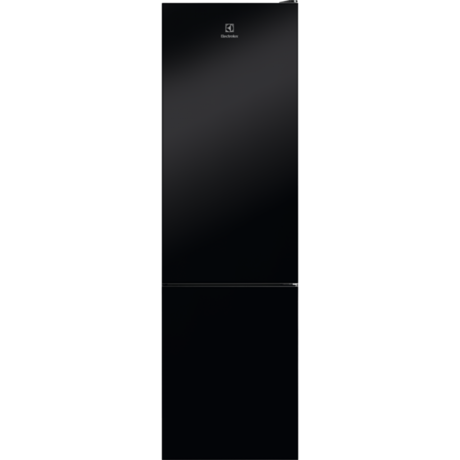 Combina frigorifica Electrolux LNT7ME36K2, 366 l, No Frost, Control electronic, Multi Flow, Iluminare LED, Clasa E, H 201 cm, Negru + Sticla