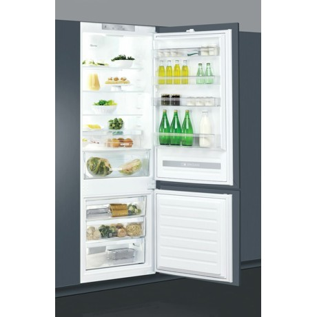 Combina frigorifica incorporabila Whirpool SP40 800 EU, Ventilatie frigider, Less Frost Congelator, 400 L, Clasa F, 6 th Sense Fresh Control, H 193.5