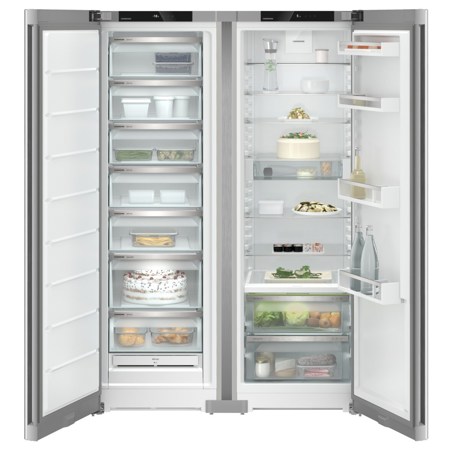 Frigider side by side Liebherr XRFsf 5225, NoFrost, BioFresh, 660 l, H 185.5 cm, Clasa E, Inox/Silver