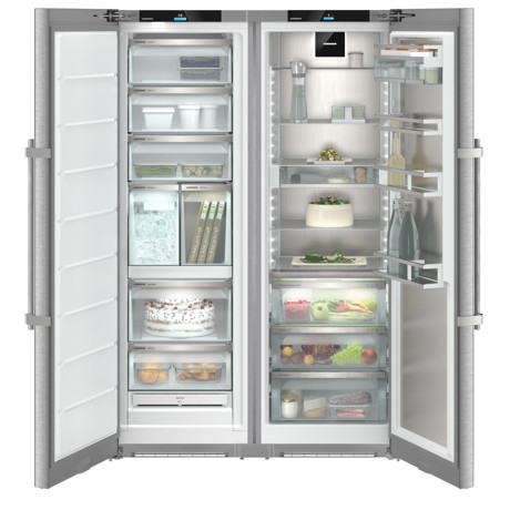 Frigider side by side Liebherr XRFst 5295, NoFrost, BioFresh, 665 l, H 185.5 cm, Clasa D, Inox