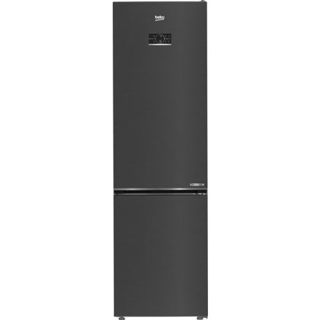 Combina frigorifica Beko B5RCNA405LXBR, No Frost, 355 l, AeroFlow, HarvestFresh, Everfresh+, Display tact control, Compresor ProSmart Inverter, Clasa D, H 203.5 cm, Dark inox