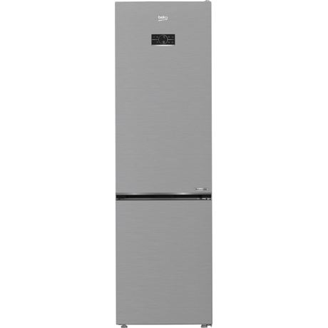 Combina frigorifica Beko B5RCNA406LXBW, No Frost, 355 l, HOMEWHIZ WI-FI, Multimode, AeroFlow, HarvestFresh, Everfresh+, Display tact control, Compresor ProSmart Inverter, Clasa C, H 203.5 cm, Metal Look