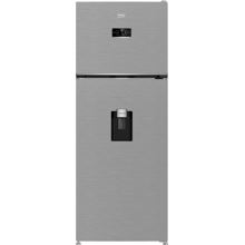 Frigider cu 2 usi Beko B5RDNE504LDXB, 477 l, No Frost, HarvestFresh, Everfresh+, AeroFlow, Display, Compartiment 0°C, Clasa E, H 185 cm, Metal Look