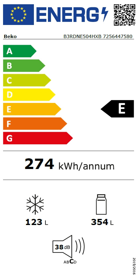 Frigider cu 2 usi Beko B3RDNE504HXB