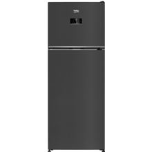 Frigider cu doua usi Beko B5RDNE504LXBR, 477 l, No Frost, HarvestFresh, Everfresh+, AeroFlow, Display touch control, Clasa E, L 70 cm, H 185 cm, Dark Inox Antracit