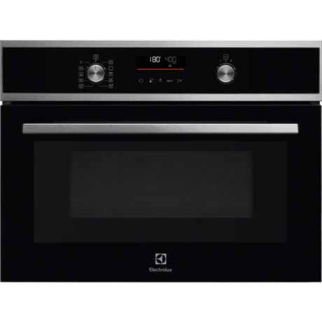 Cuptor electric incorporabil Electrolux EVL6E46X, Electric, 43 l, Functie microunde, Grill, Inox/Negru