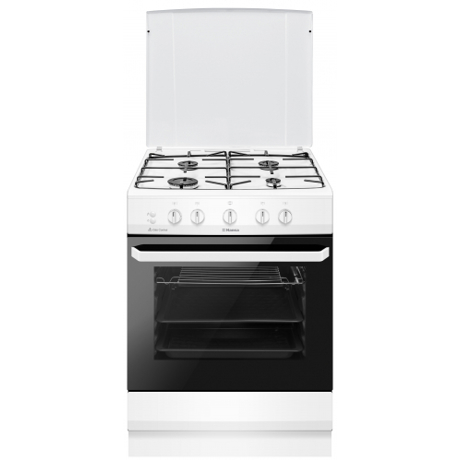 Aragaz Hansa FCGW61009, 4 arzatoare gaz, Cuptor gaz, Aprindere electrica, 60 cm, Alb