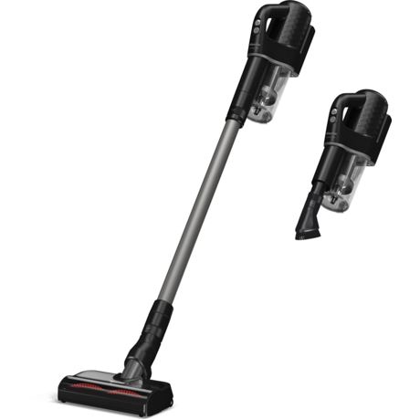 Aspirator vertical Miele Duoflex HX1 Cat & Dog 12377820, 2 in 1, 210 W, 0,3 l, autonomie 55 min, filtru Hygiene, tehnologie Vortex, perie Electro Compact, negru