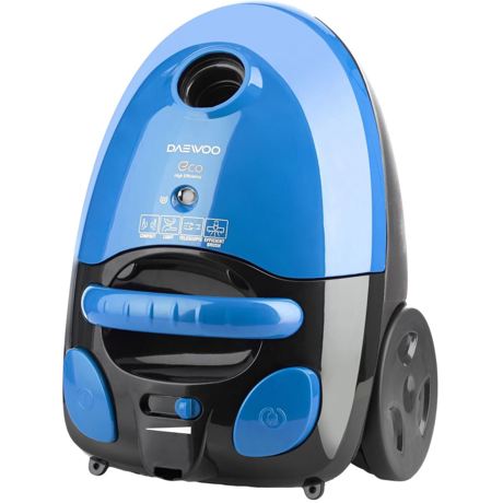 Aspirator cu sac Daewoo RC-230B-3, 700 W, Sac hartie 2 l, Control putere variabil, Tub telescopic, Albastru