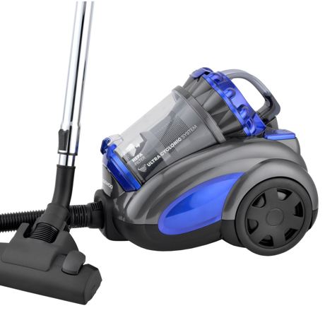 Aspirator fara sac Daewoo RCC-250B-1, 800 W, Recipient colectare 2.5 L, HEPA,Tub telescopic, Albastru/Negru