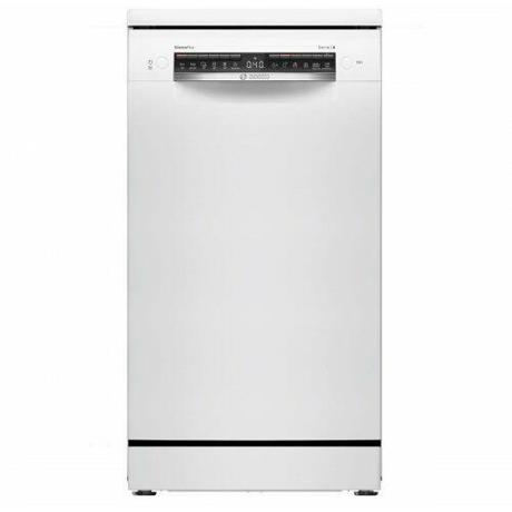 Masina de spalat vase Bosch SPS4EMW24E, Independenta, 10 seturi, Clasa energetica E, Heat Exchanger,  AquaStop, AquaSensor, DosageAssist, Detergent Automation, EcoSilence Drive, 6 programe, 4 functii speciale, Alb