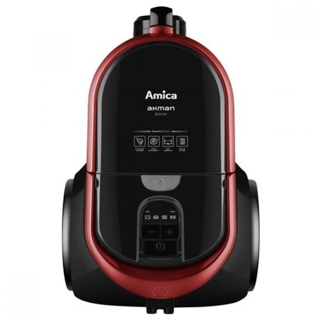 Aspirator fara sac Amica AKMAN VM 4012, 800 W, 1.5 l, afisaj LED, Negru