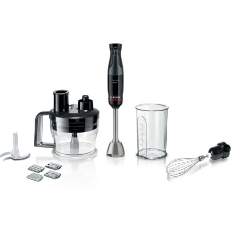 Blender Bosch MSM4B670, 1000W, tija de inox, mecanism click, cuplaj ceramic, buton ergonomic pt selectarea vitezelor