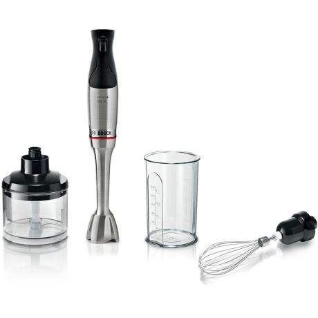 Blender Bosch MSM6M821,1200W, tija de inox, mecanism click, cuplaj ceramic, buton ergonomic pt selectarea vitezelor