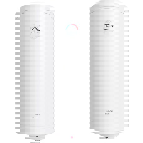 Boiler electric Bosch TR1000T 150 B, reglare automată a temperaturii, rezistență electrică imersată de 2000 W, cu racorduri în partea inferioară. Volum = 150l / Clasă eficiență energetică C