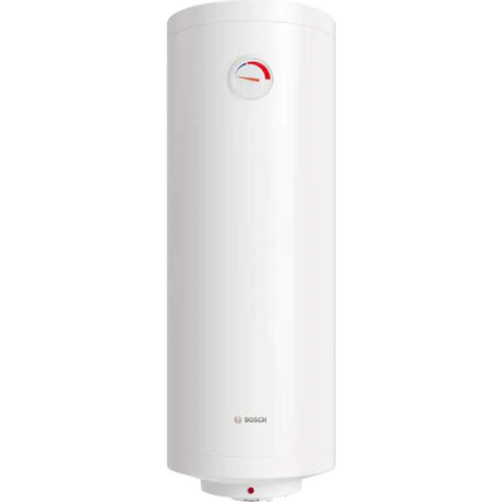 Boiler electric Bosch TR1000T 80 SB, reglare automată a temperaturii, rezistență electrică imersată de 2000 W, cu racorduri în partea inferioară, Volum = 75l  / Clasă eficiență energetică C