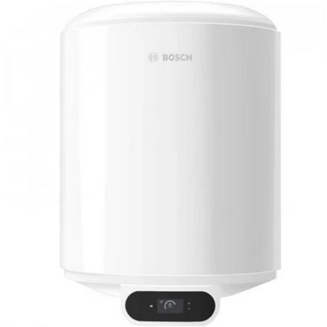 Boiler electric Bosch TR4000T 50 EBP, reglare automată a temperaturii, rezistență electrică imersată de 1500 W, cu racorduri în partea inferioară. Volum = 50 l / Clasă eficiență energetică B