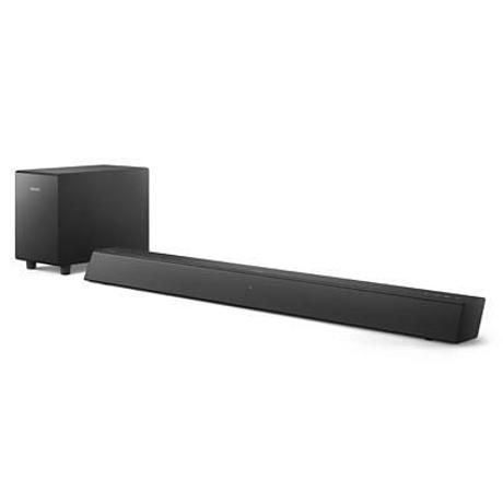Soundbar Philips TAB5305/12, 70 W, Subwoofer wireless, 2.1 CH, Bluetooth®, HDMI ARC, Negru