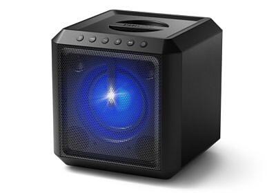 Boxă bluetooth pentru petreceri cu lumini disco Philips TAX4207/10, 50 W RMS. 100 W putere max. de ieşire, Baterie reîncărcabilă, Negru