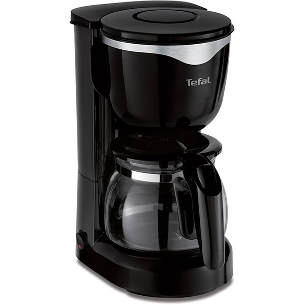 Cafetiera TEFAL Perfectta CM340811, 0.6l, 600W, 6 cesti, vas sticla, sistem antipicurare, functie de mentinere la cald, Negru