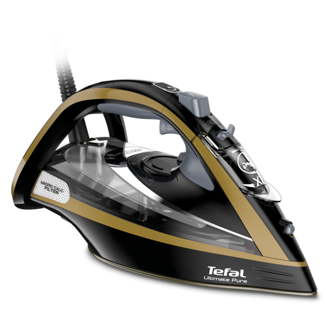Fier de calcat Tefal FV5696E1, 3000W, 300g/min, 270ml, talpa Durilium AirGlide, negru-auriu