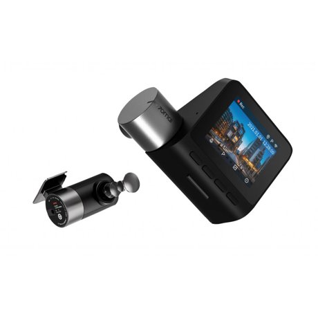 XIAOMI Camera auto DVR 70mai A500S Dash Cam Pro Plus 2.7K 1944p, IPS 2.0", 140 FOV, ADAS, GPS, Night Vision, Wi-Fi + camera spate 70mai RC06 full HD la 30 fps, unghi vizualizare 130° - culoare neagra - 70 MAI