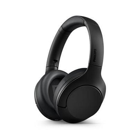Căşti wireless supraauriculare Philips TAH8506BK/00, Difuzoare puternice din neodim (40 mm), Conectivitate multipunct Bluetooth, Până60 de ore de redare