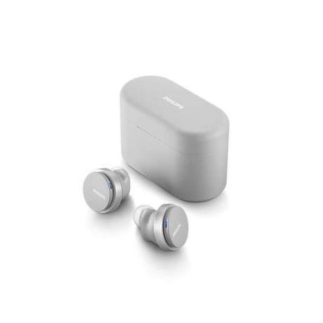 Casti audio true wireless Philips TAT8506WT/00, Anularea zgomotului Pro, Reducere zgomot produs de vânt, Design sofisticat, Potrivire universală, Alb