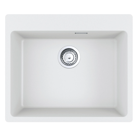 Chiuveta Franke Fragranite Maris MRG 610-54 Alb 114.0660.140, 540x400x200, Filotop: instalare la nivelul blatului, 1 cuva spatioasa, baza de 60 cm necesara pentru instalare
