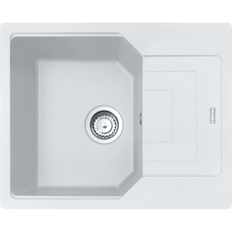 Chiuveta Franke Fragranite UBG 611-62 Bianco 114.0687.265 , 62x50 cm, 1 cuva, picurator 1/2