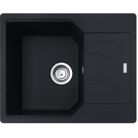 Chiuveta Franke Fragranite UBG 611-62 Matte Black 114.0687.268 , 62x50 cm, 1 cuva, picurator 1/2