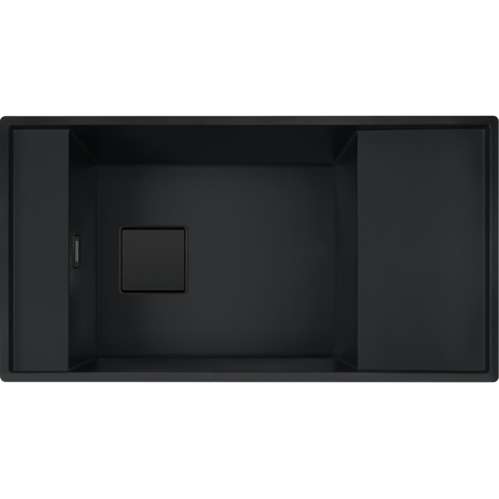 Chiuveta Franke Fresno FSG 611-88, Fragranit, 87.7x49.5 cm, 1 cuva, Matte Black 114.0718.447