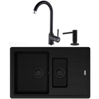Pachet Franke BFG 651-78+Pola 1.0+Dozator sapun Negru 114.0662.892