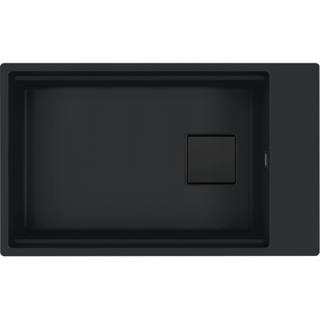 Chiuveta Franke Fragranite Kubus 2 KNG 110-62 Matte Black 125.0718.491, 76x46 cm, 1 cuva